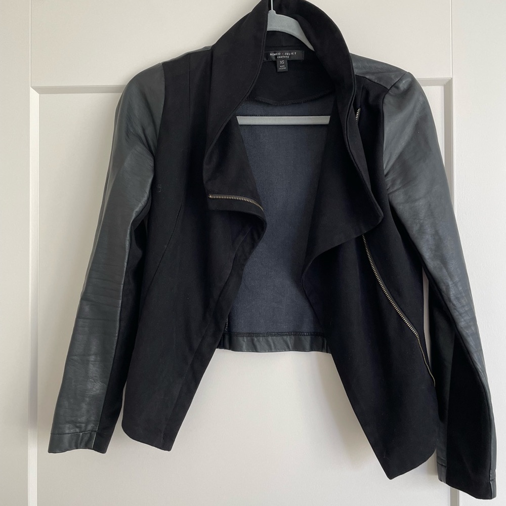 Faux Leather Jacket by Romeo & Juliet Couture